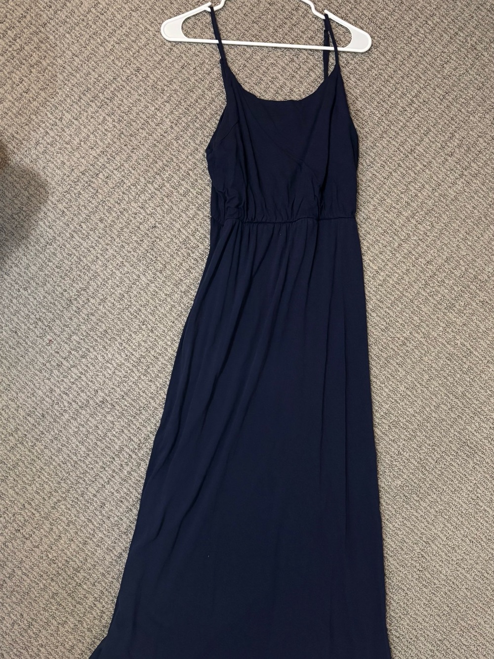 GAP Navy Blue Spaghetti Strap Maxi Dress - Size M